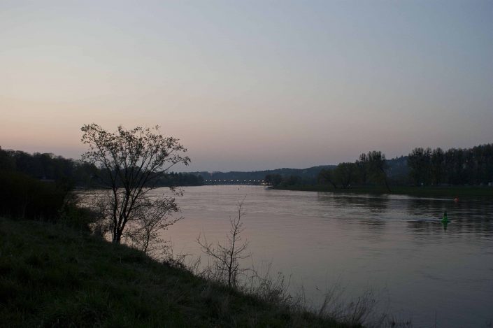 Abend, Sonnenuntergang, Elbe Tal